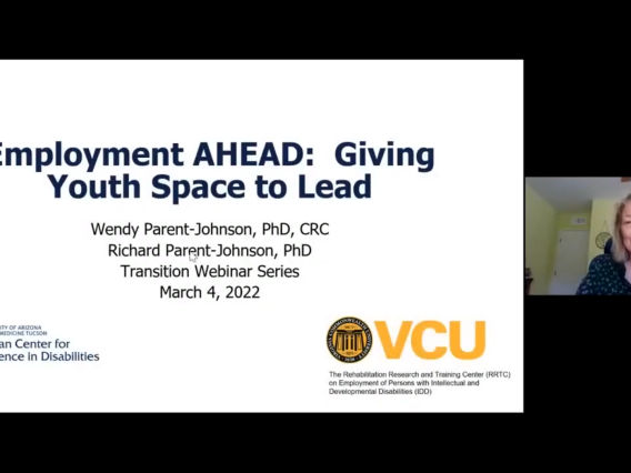 Employment AHEAD: Giving Youth Space to Lead Webinar Screenshot 