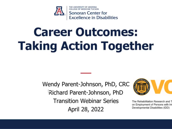 Career Outcomes: Taking Action Together Webinar Screenshot