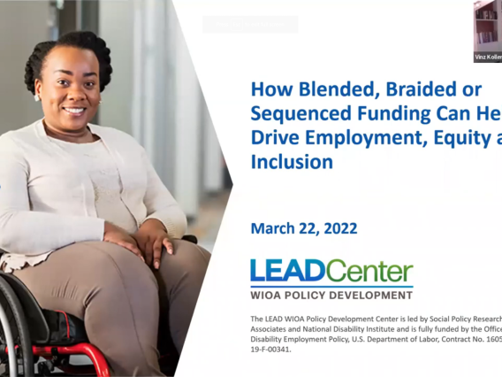 How Blended, Braided, or Sequenced Funding Can Help Drive Employment, Equity, and Inclusion Webinar Screenshot