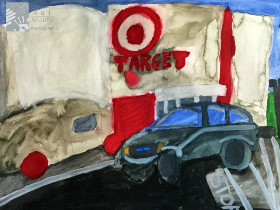watercolor or Target on paper