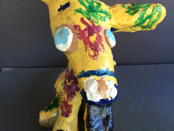 paper mache of animal