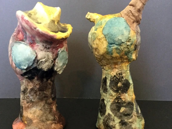 paper mache horse and prospector
