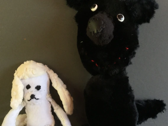 two stuffed animals