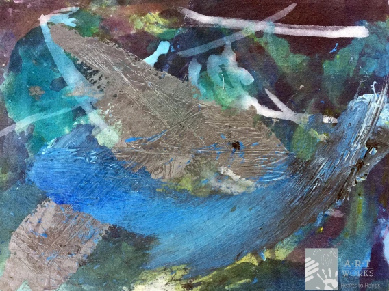 blue artwork