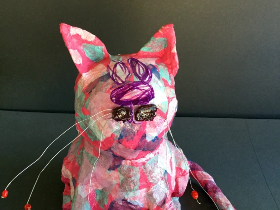 sculpture of a cat