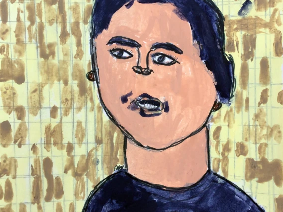 drawing of a person