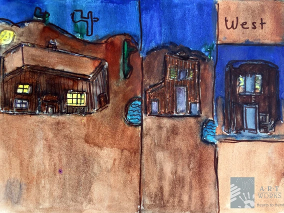 drawing of the West