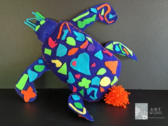 a turtle stuffed animal