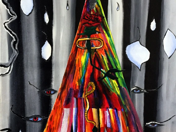painting of abstract art