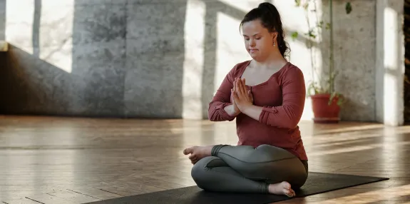 Photo Of Woman Meditating Alone. Photo by CliffBooth