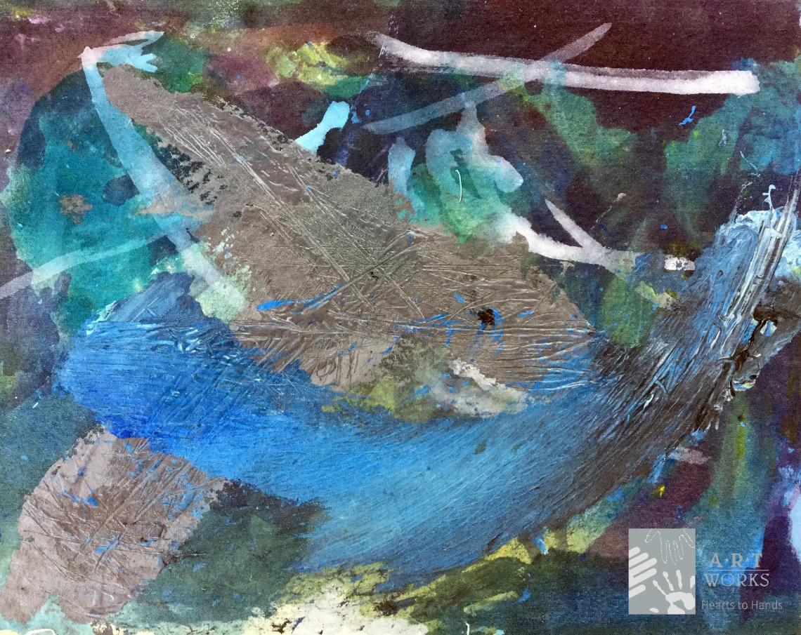 blue artwork