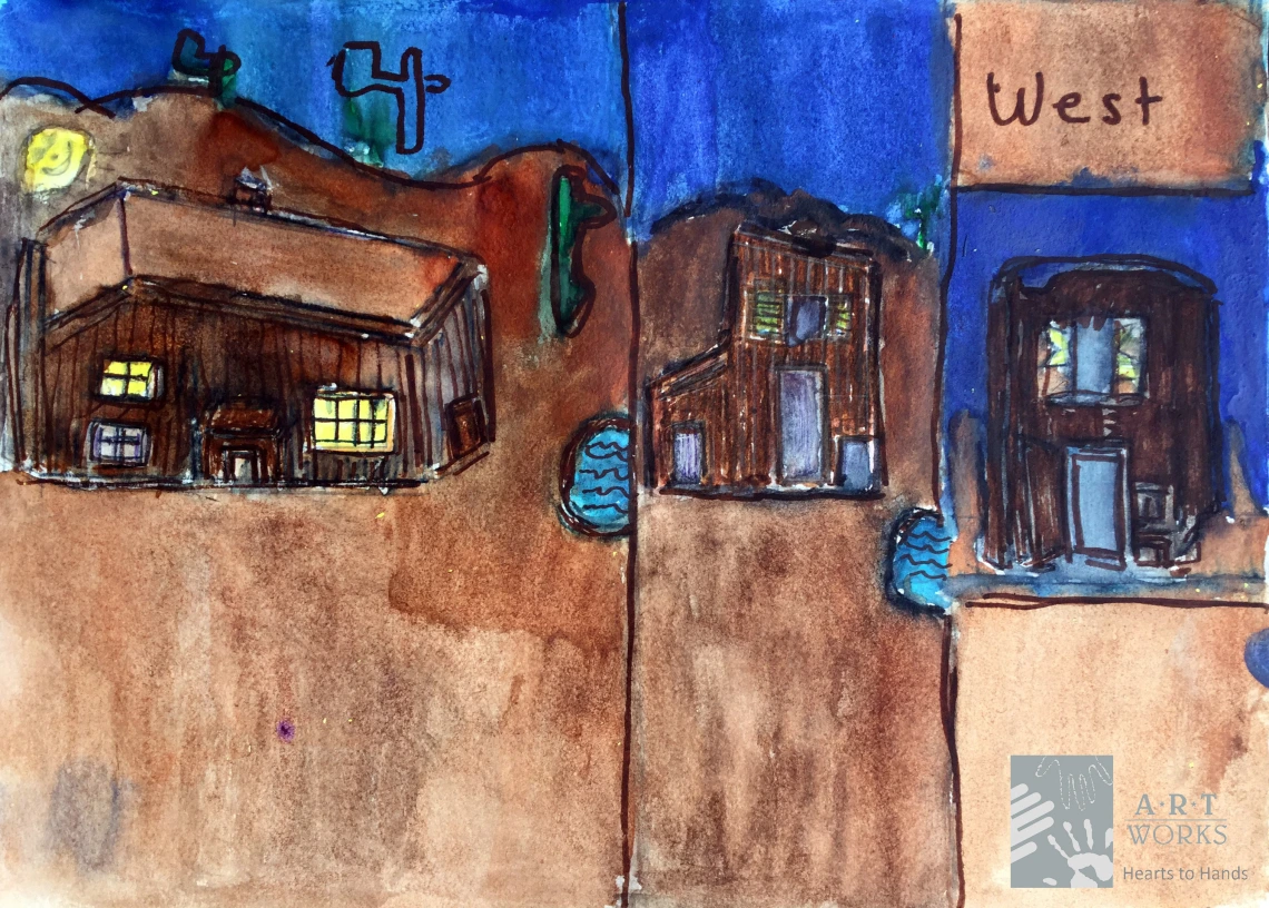 drawing of the West