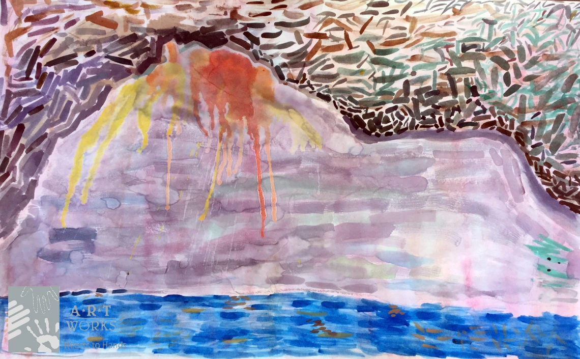 painting of an island