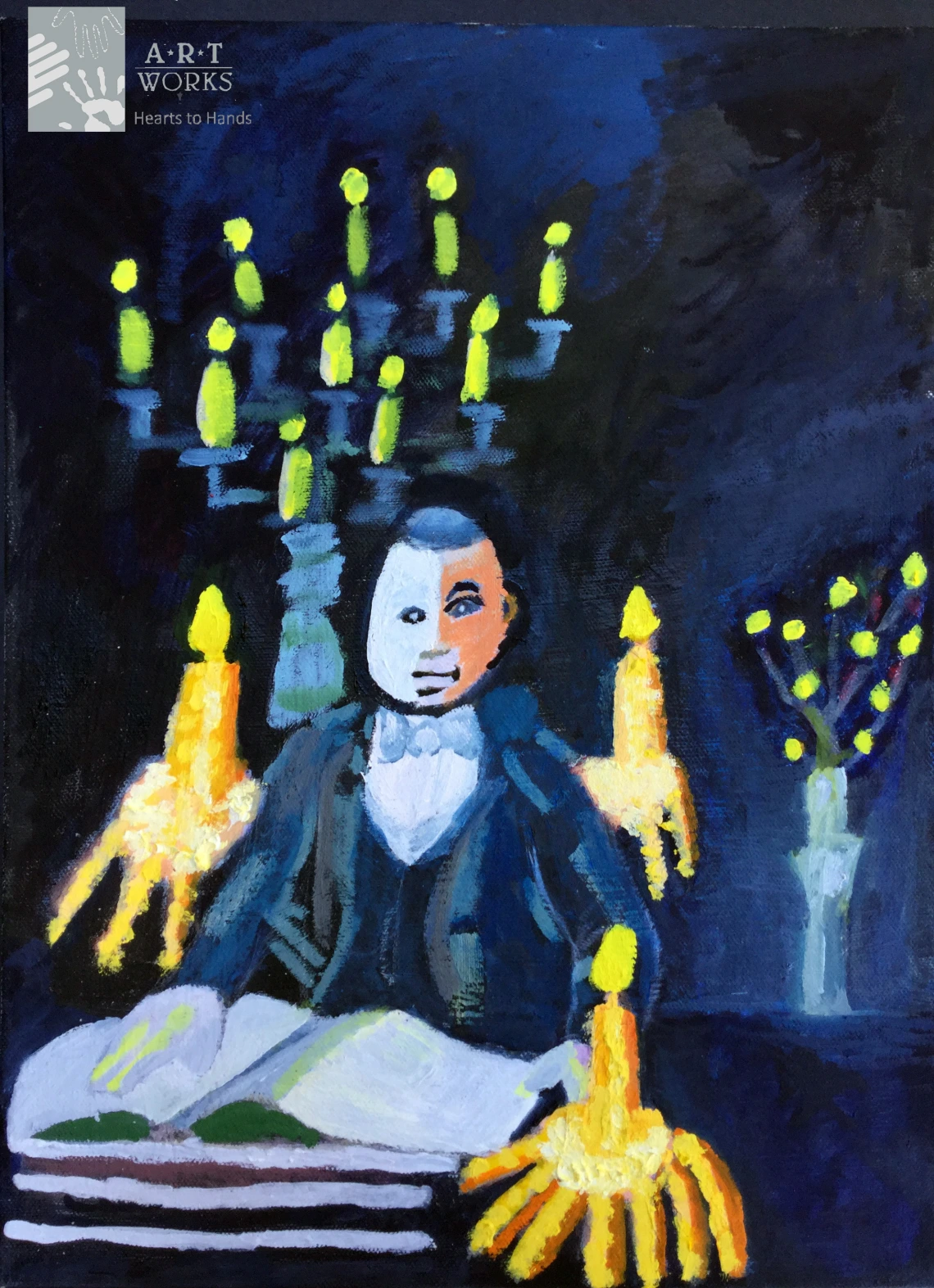 drawing of Phantom of the Opera