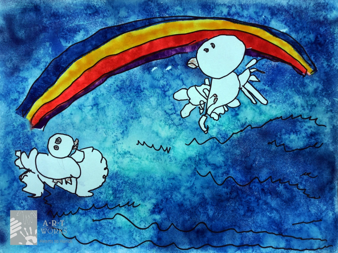 airbrush of rainbow 