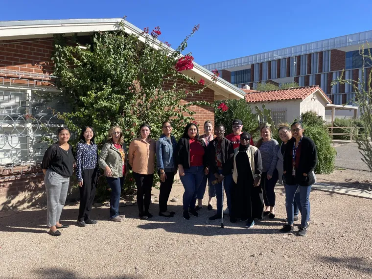 Harunah with Sonoran Center staff