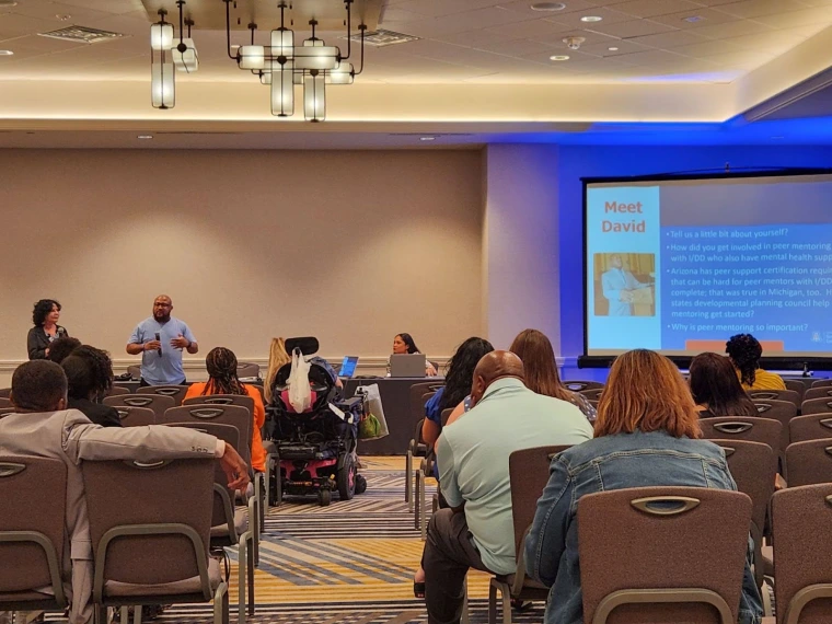 Barbara Brent, David Taylor, and Jacy Farkas facilitating their workshop
