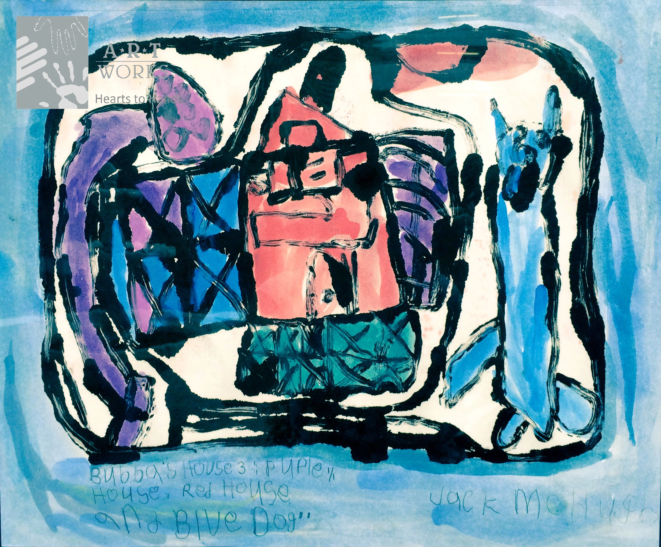 watercolor of a house