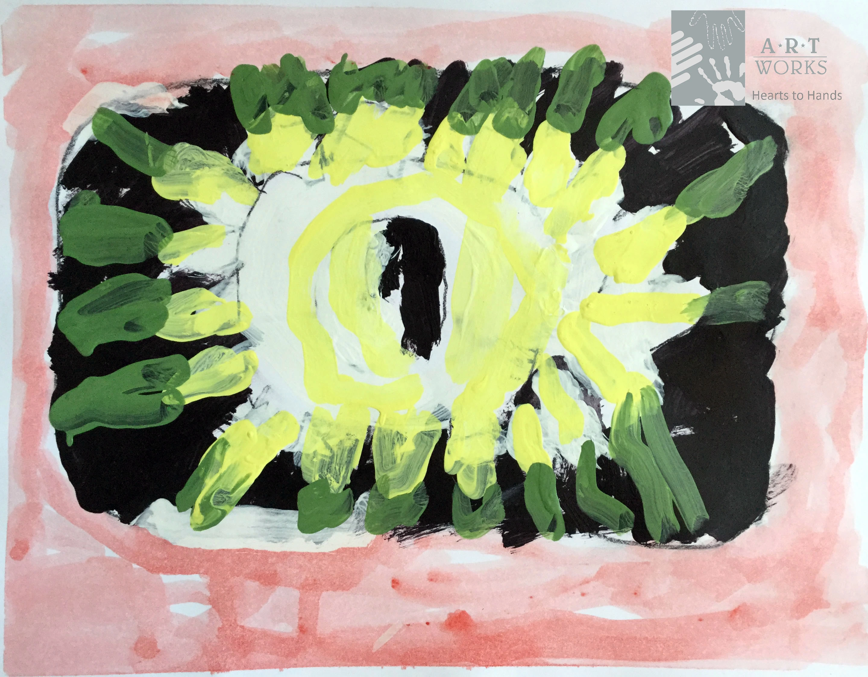 watercolor of desert flower