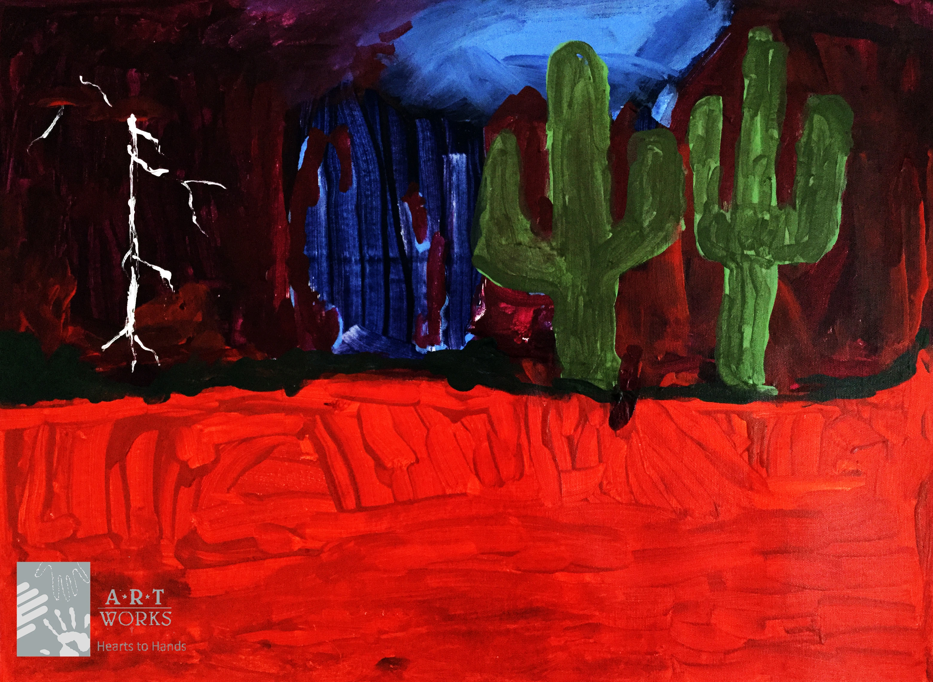 painting of desert landscape