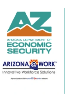 Arizona Department of Economic Security & Arizona at Work logo